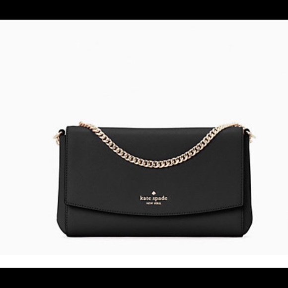 KateSpade laurel way greer crossbody in black. - Picture 4 of 6